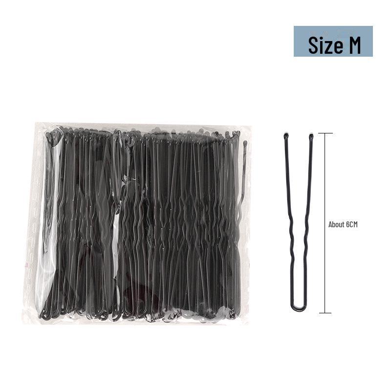 Black U-Shaped Bold Hair Clip – Large Fixing Tool & Side Clip