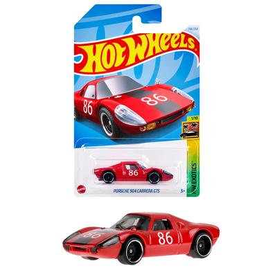 Hot Wheels Basic Car Porsche 904 Carrera GTS Vehicle Toy Mini Car 3 Years Old and Up Red HYB76