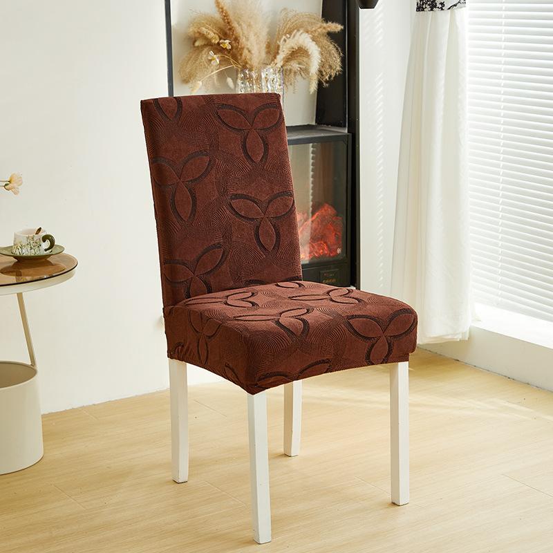 Thickened All-inclusive Elastic Chair Cover Home Hotel Dining Chair Cover Seat Cushion Backrest Integrated Stool Protective Cover