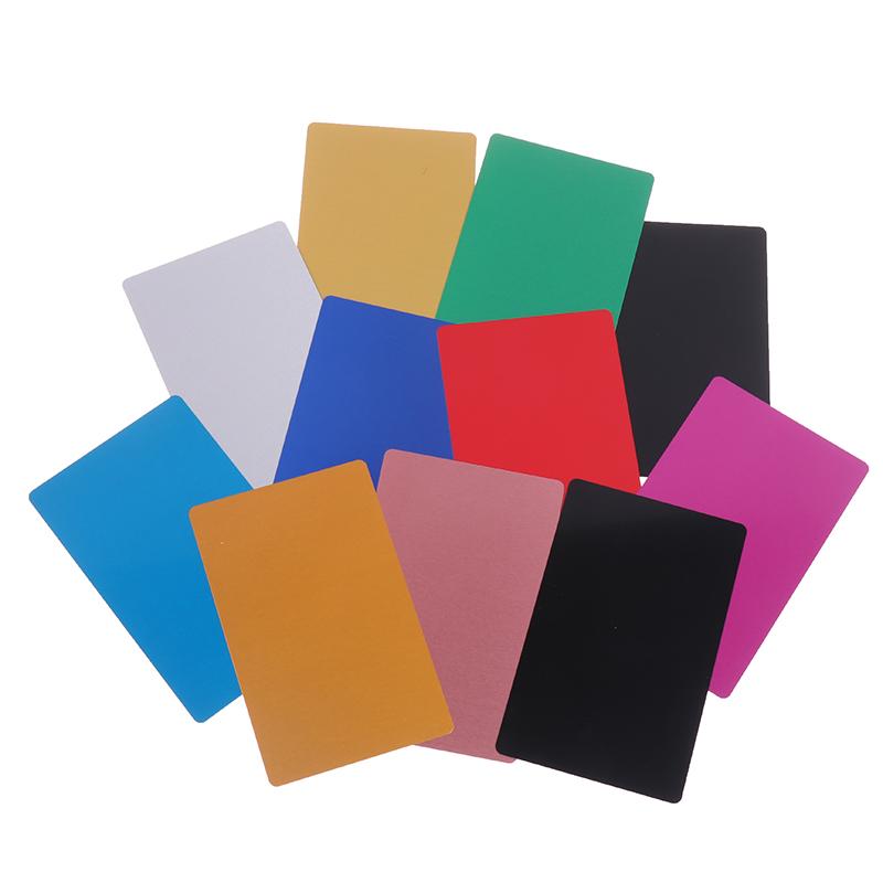 50Pcs Laser Engraving Blanks Aluminum Sheet Laser Engraving Business Card Multipurpose Diy Gift Cards