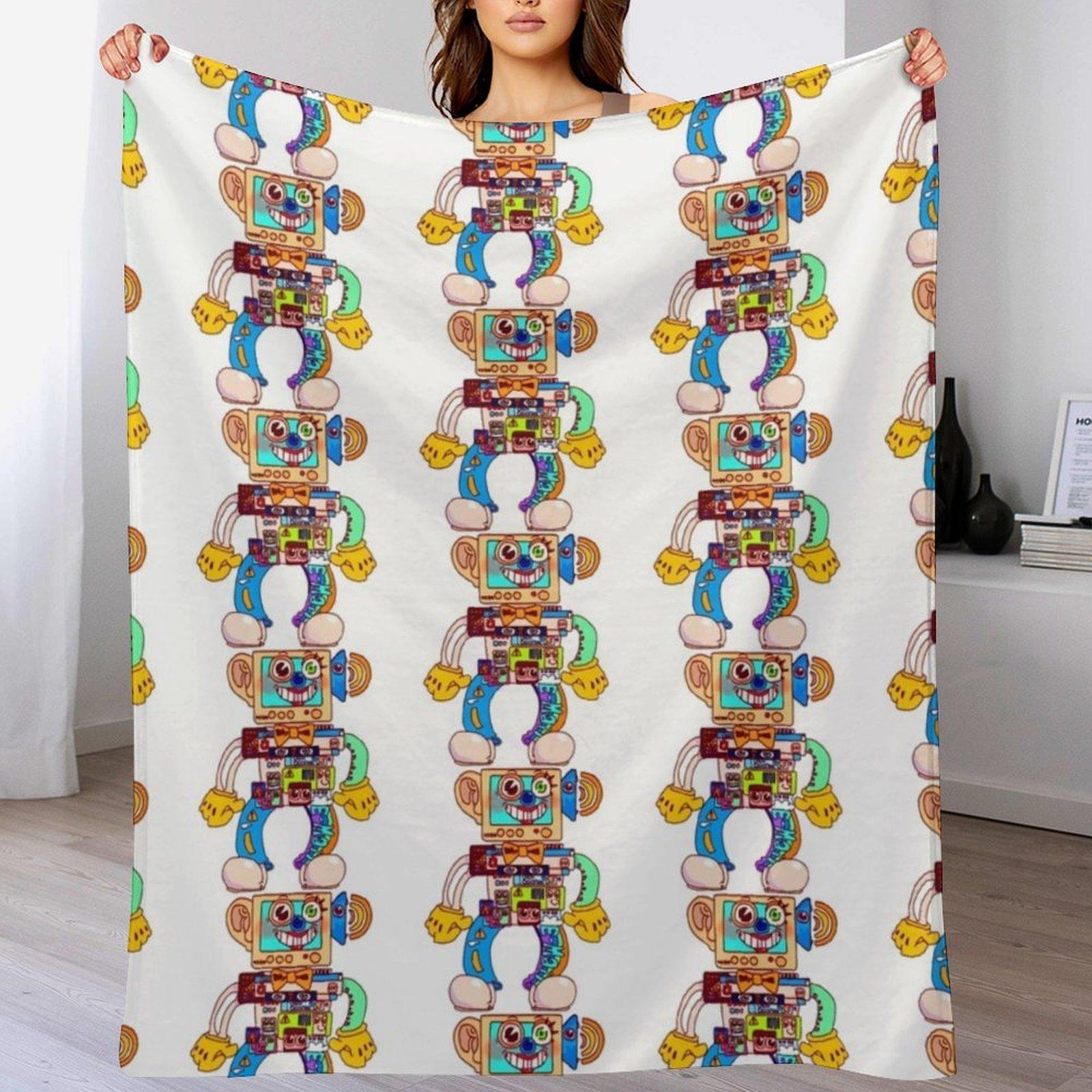 

Bear alpha rubber Throw Blanket Thin Soft Blanket for Summer Night Sleeping 102x76cm(40x30in)