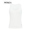 MO&Co. U-Neck Ribbed Lightweight Vest