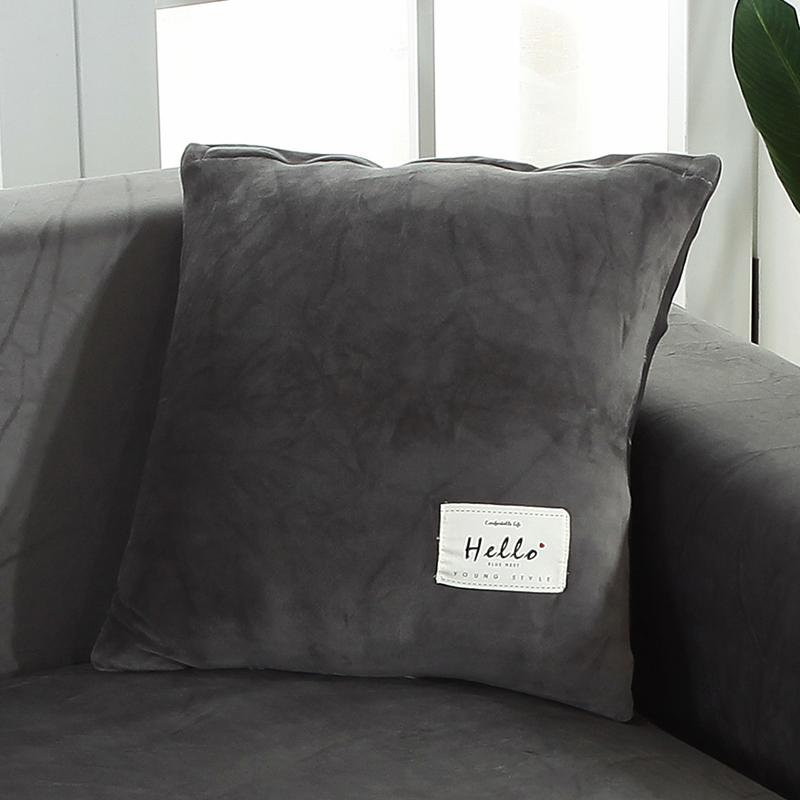 Samt Stoff Kissenbezug Warmer Kissenbezug Sofa Überwurf Kissen Wohnzimmer Sofa Couch Sitz Dekoration Kissenbezug 45X45cm