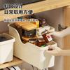 Pot and Pan Lid Organizer Box - Kitchen Cabinet Storage Rack with Wheels