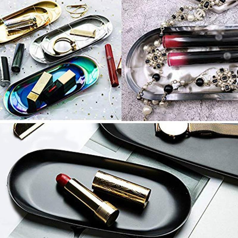 DIY Oval Mold Ashtray Mold Coaster Flexible Silicone Tray Mold Polygon Epoxy Resin Casting Molds Plaster Mold DIY Craft Tool