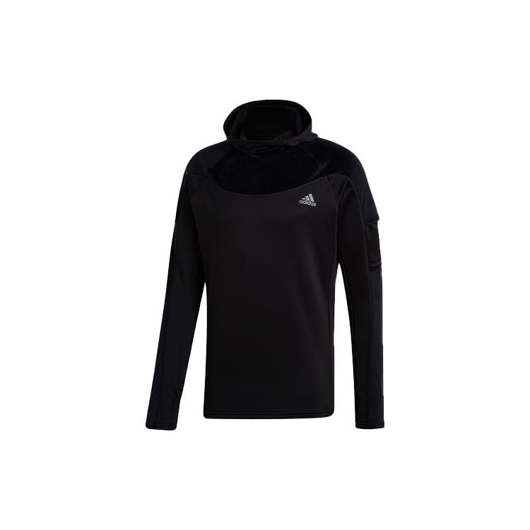 Adidas Sweatshirts Men's Black Hooded Moderate Regular FS9802