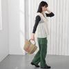 Tote 8442 [Rootote] Women's Bag, Snoopy, Small, Self-Standing, Embroidered, IP.Deli.Peanuts-0J (02 Khaki)
