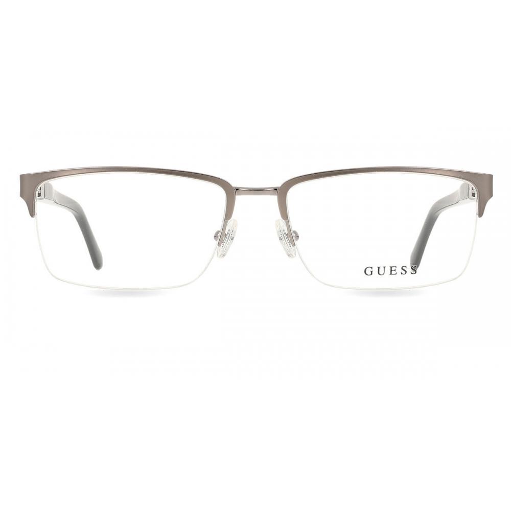 Ochelari de vedere Guess pentru bărbați Gu50191 011 Matte Light Ruthenium/58-18-145 gray
