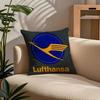 Lufthansa Airlines Pillow Case Comfort Sofa Bed Silky Elegant Invisible Zipper Custom Decorative Cushion Cover