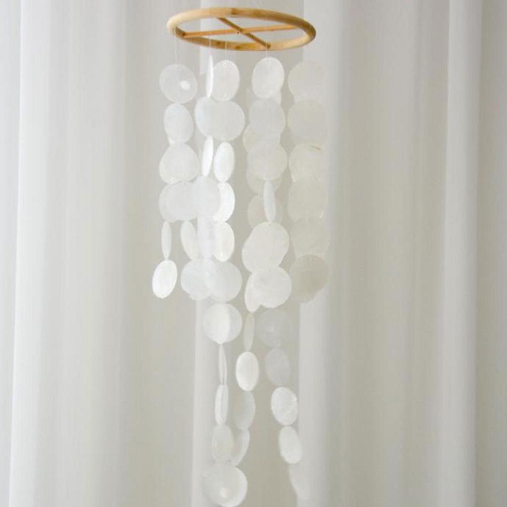 Concha Pieces of Wind Fields Multifunctional Crafts with Hanging Strings 4.7x17.7 Inches for