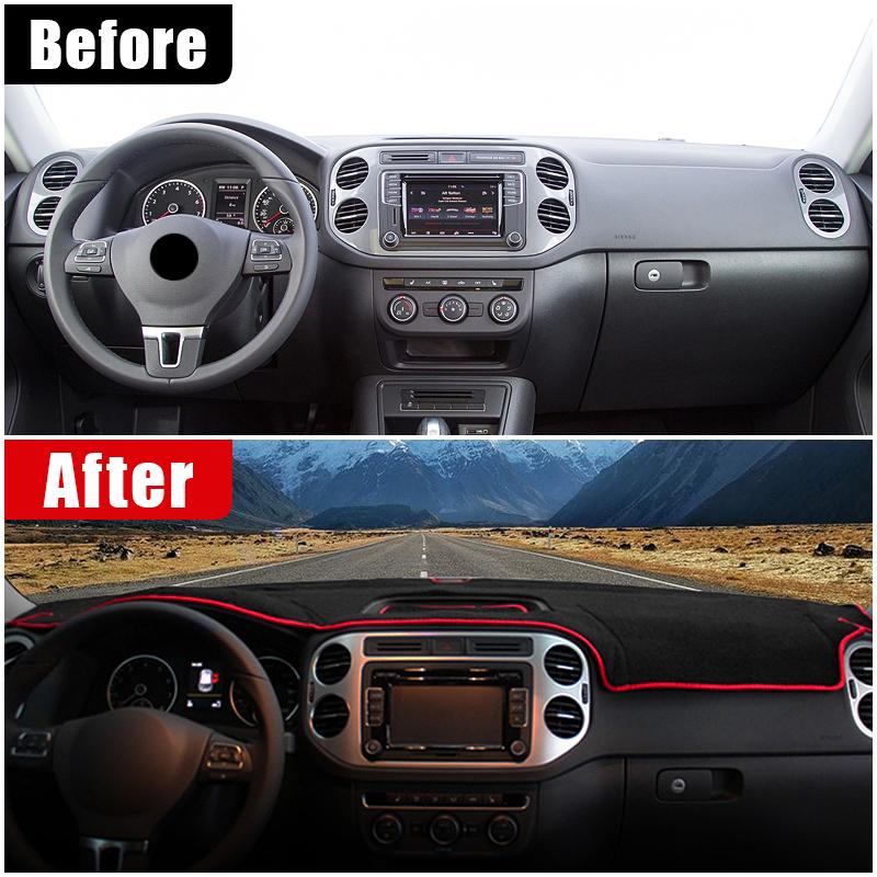 Für Volkswagen VW Tiguan 5N 2007 2008 2009 2010 2011 2012 2013 2014 2015 2016 Auto Dashboard Abdeckung Vermeiden Licht Matte anti-uv Teppich