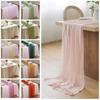 Solid Color Sheer Chiffon Table Runner Chiffon Wedding Table Runner  Bridal Shower