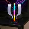 Black RGB Earphone Hanger Dual USB Ports Headphone Bracket Universal Desktop Display Holder  Desk