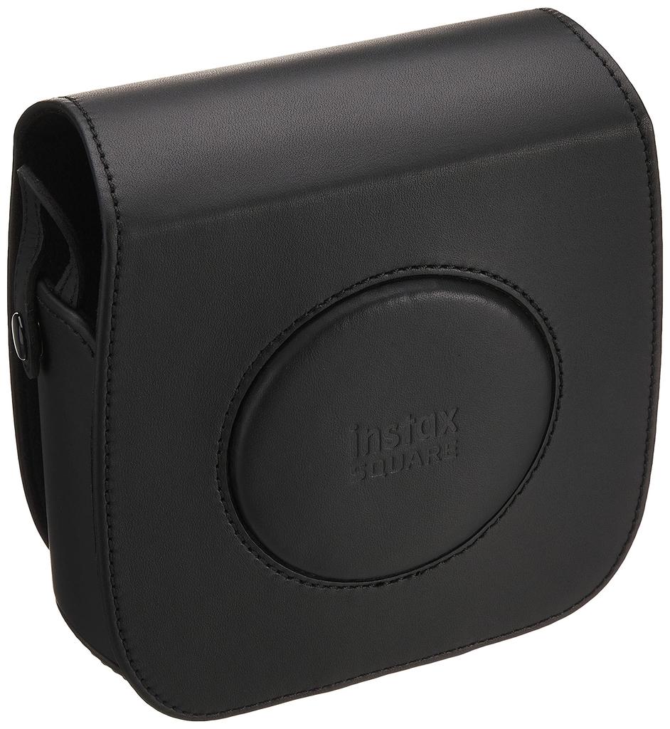 Fujifilm SQ10 Camera Case, Black Leather, for Hybrid Instant Camera "instax SQUARE SQ10" (Product Code: 353549)