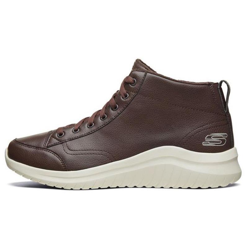 Skechers Ultra Flex 2.0 Men Comfort Mid Top Casual Shoes Chocolate 666119-CHOC 41