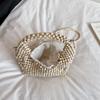 Luxury Pearl Evening Bag Party Purse Wedding Clutch Bag Summer Handmade Beading Handbag Crossbody Mini Small Phone Bag Beach