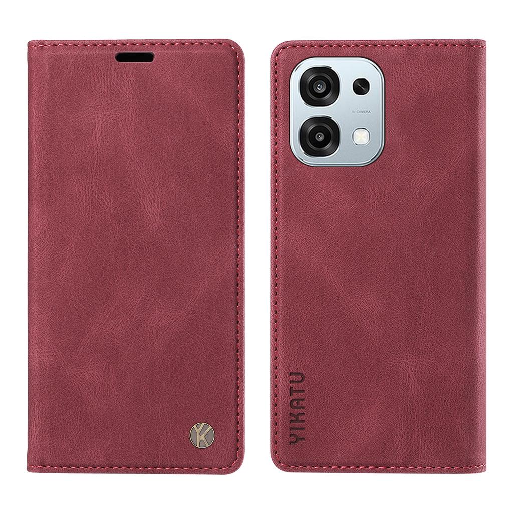 For Oppo F31 5G/Oppo A6 Pro 5G Leather Cover YIKATU YK-004 Skin-Touch Wallet Phone Cases
