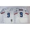 Camiseta de Fútbol Retro Houston Oilers 34 9 MN Ropa Deportiva Vintage para Aficionados Hombre