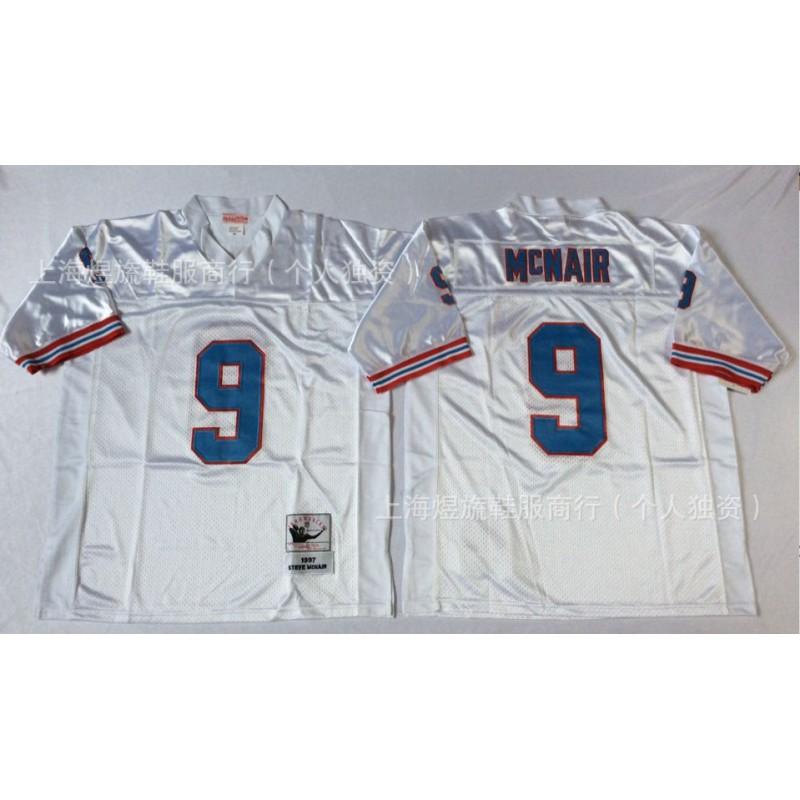 Camiseta de Fútbol Retro Houston Oilers 34 9 MN Ropa Deportiva Vintage para Aficionados Hombre