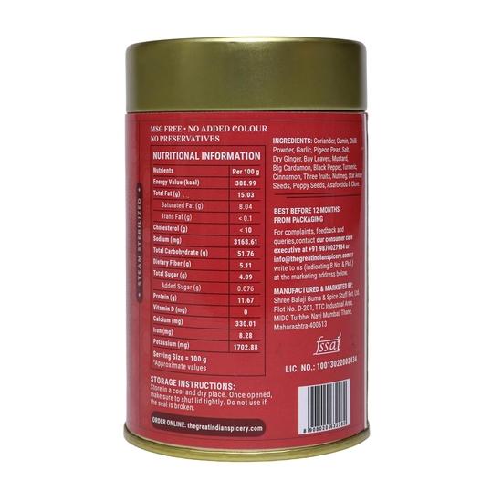 The Great Indian Spicery | Chicken Masala | 100gm Tin – Farm Fresh, Authentic Blend of 19 Spices, Non-Adulterated – Zesty, Aromatic