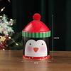 Christmas Cute Candy Box Santa Claus Elk Snowman Storage Jar Gift Packaging Personalized Christmas Hat Iron Box