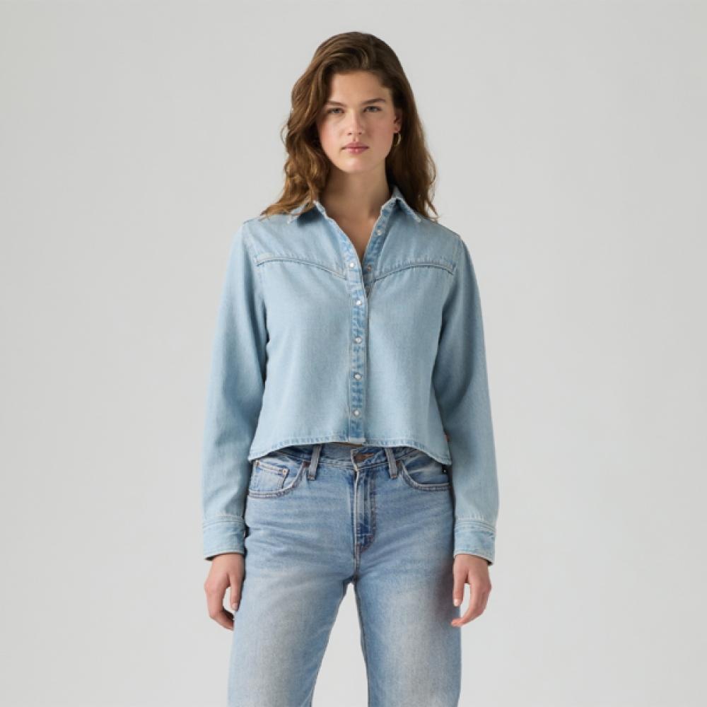 Levi S Women Logan Shacket Denim Shirt 005dw0001