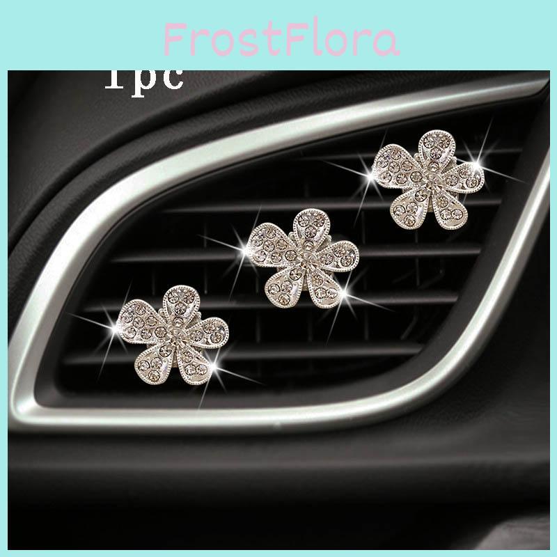 Stylish Crystal Car Accessory New Design Air Vent Clip With Sparkling Rhinestones