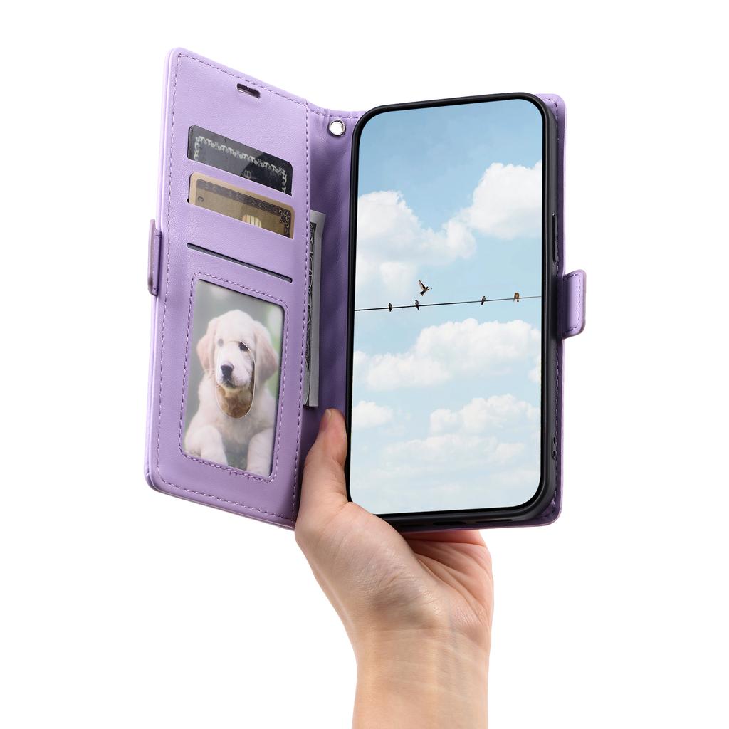 For Motorola Moto G56 5G Leather Case Rhombus Texture Wallet Stand Phone Cover with Wrist Strap