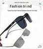 Unisex Trendy Large Frame Metal Sunglasses with High-End Style