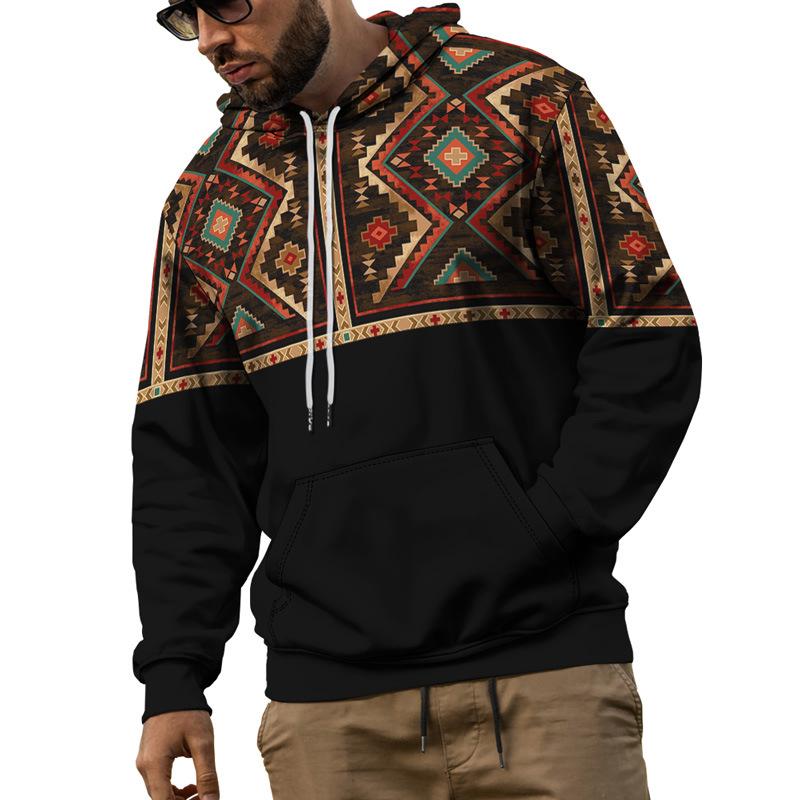 Новые толстовки с геометрической графикой Aztec с 3D-принтом для мужчин и женщин — фото 14