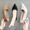 Fashion 2025Luxury Pumps Shoes for Women Heeled  Medium  Sandal  2024 Elegant Brown Small Heel Sexy