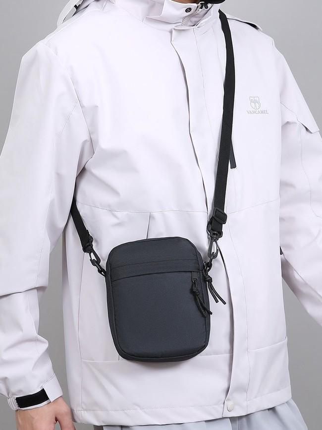 Men's Trendy Wear-Resistant Outdoor Sports Crossbody Phone Bag - Lightweight & Casual