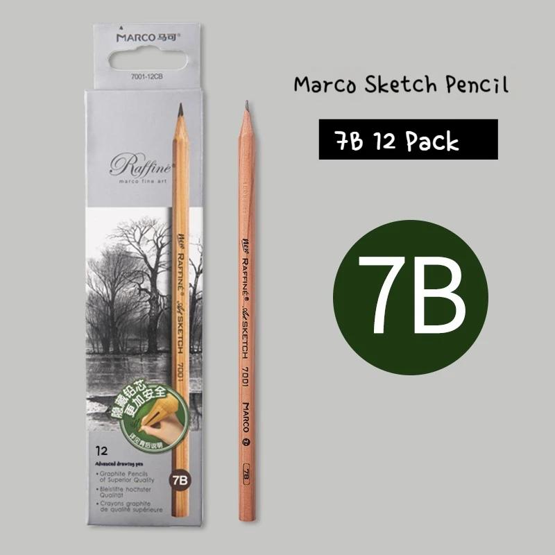 12Pcs Professional Drawing Sketch Pencil Set HB 2H 2B 3B 4B 5B 6B 7B 8B 10B 12B 14B Graphite Hand-Painted Pen School Stationery