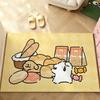 Cute M-Malteses Carpet Bathroom Anti-slip Mat Door Mat Home Decoration Mat Entrance Door Mat Scratch-resistant Door Mat