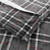 Plaid - Scottish - 125 x 150 cm - Noir - Polyester - Lavable en machine