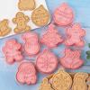 Cookie Cutter 3D Biscuit Mold Plastic Baking Cookie Stamp Cookie Decorating Tool