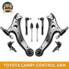 Svenubee Front Control Arms Ball Joints Outer Tie Rods 8Pcs Steering Suspension Kits for Toyota Camry Avalon 2005-2012