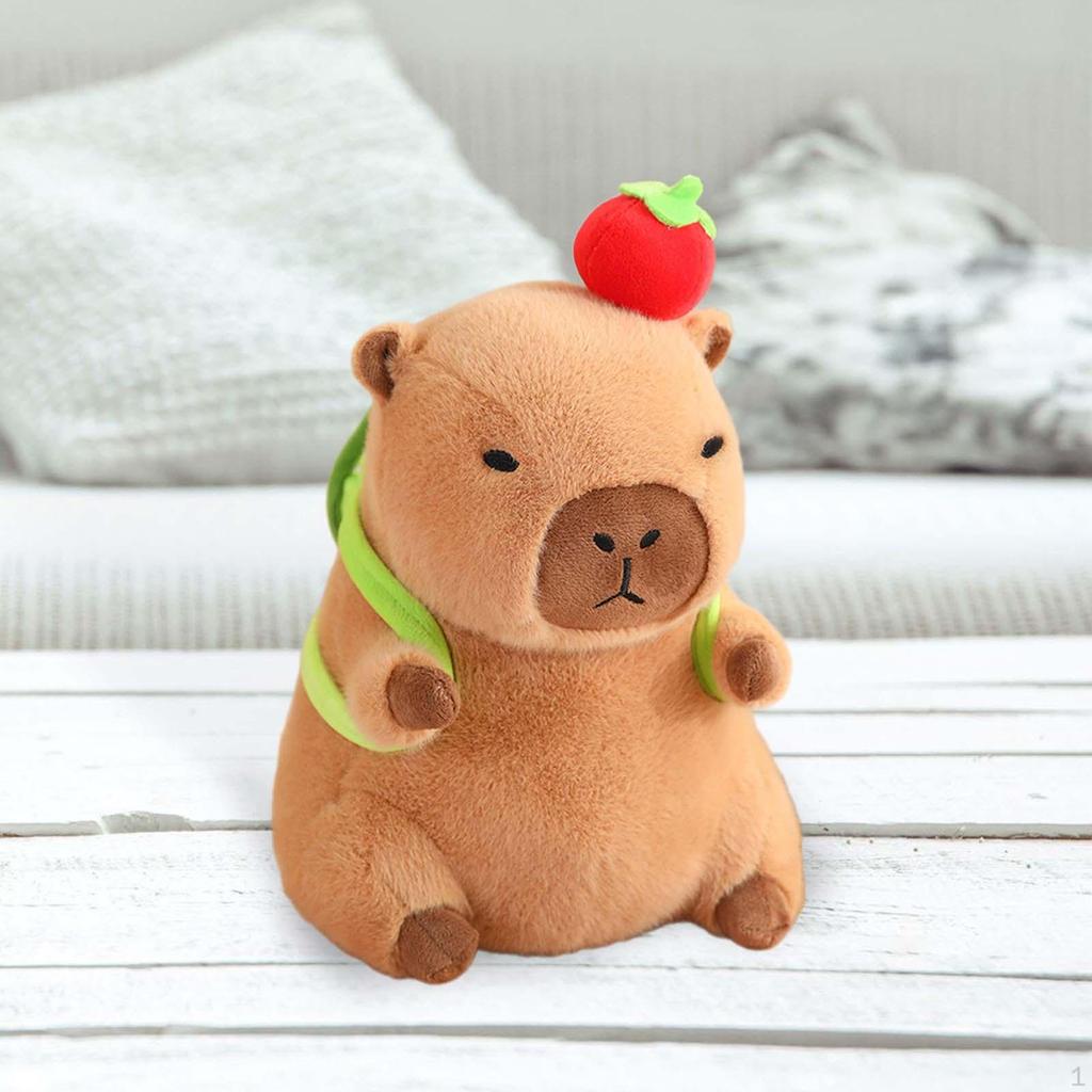 Capybara Plush Toy Cute Stuffed Animal 30cm Comfortable Kids Room Decor Doll