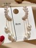 2 Pieces of Women's European and American Trendy Pearl Tassel Earrings, Outdoor Travel, Carnival, Party, Holiday Dressing Gifts