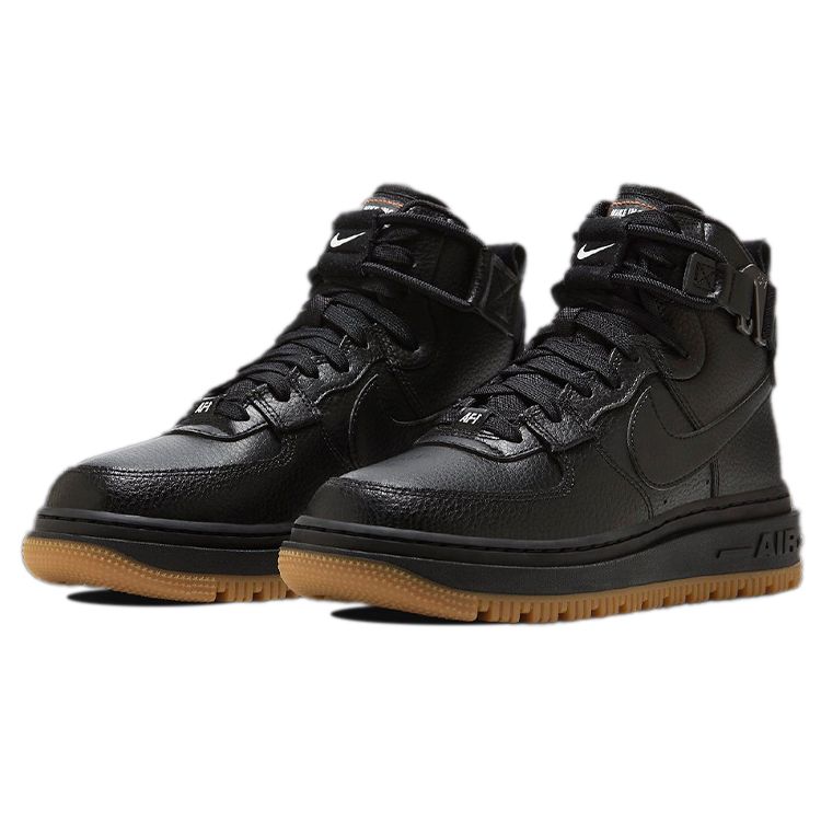 Nike Air Force 1 High Utility 2.0 Women Black Orange Gum Medium Brown Summit White DC3584-001