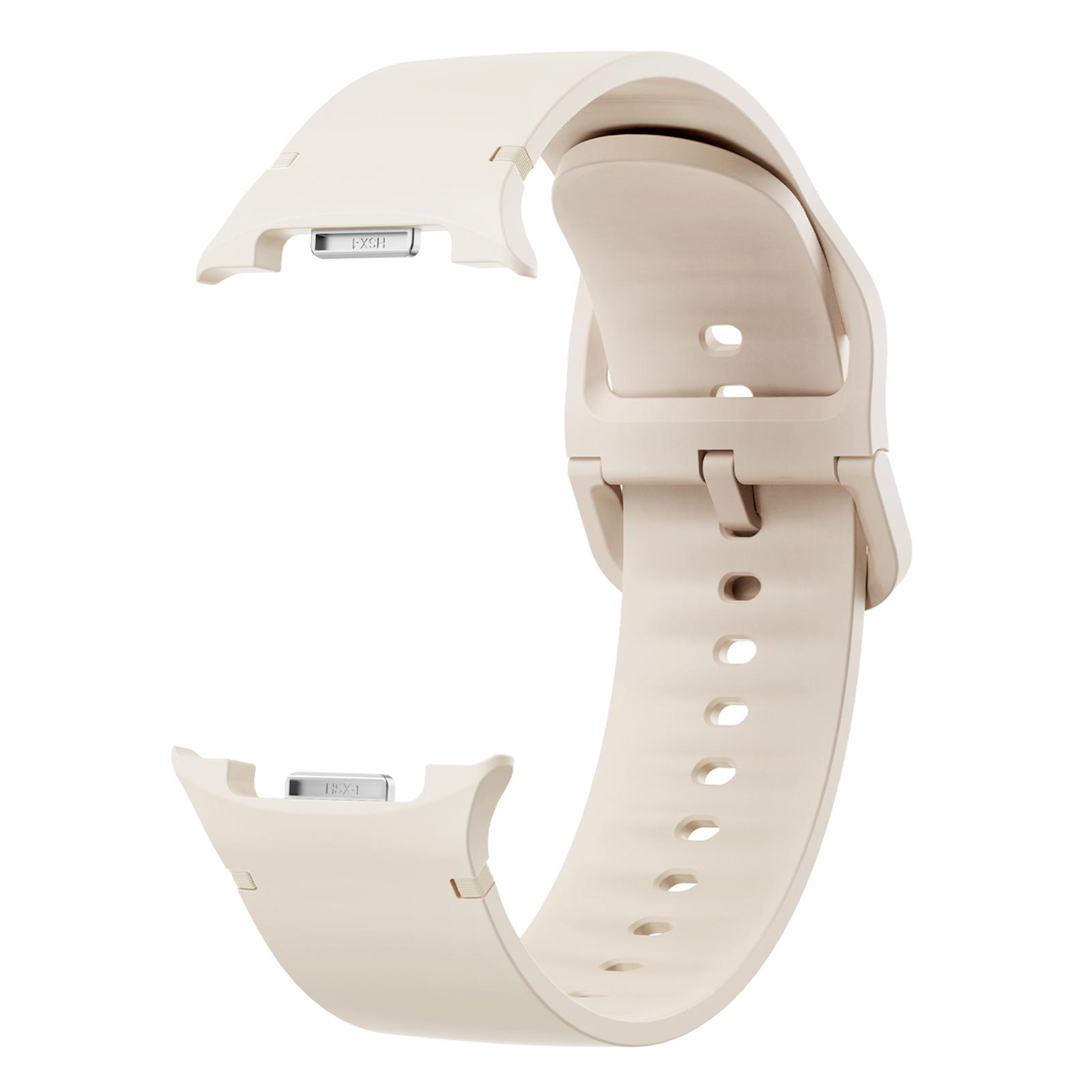 

Силиконовый ремешок для часов Samsung Galaxy Watch8 44мм/40мм/Watch8 Classic 46мм однотонный ремешок на запястье Starlight