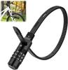 Bike Combination Lock - AIMOONSA - 54 Cm - 3 Digits - Stainless steel/Nylon - Ultra-light 110 G