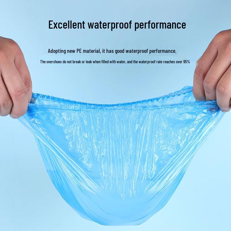 Waterproof Non-slip Disposable Shoe Covers - Thick, Wear-resistant Foot Protection for Indoor Use.