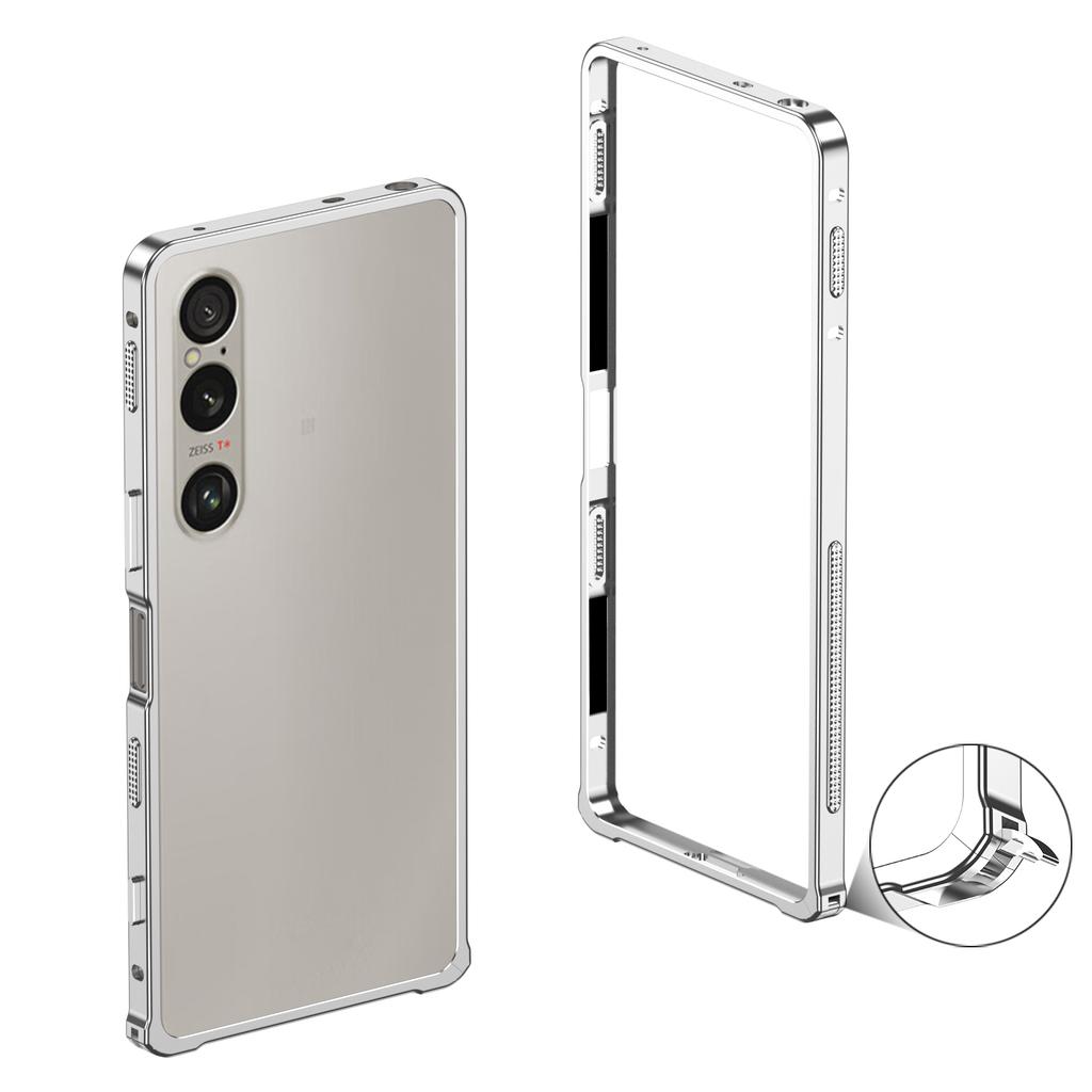 For Sony Xperia 1 VI Bumperdeksler Metallramme Varmeavledningsdeksel