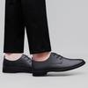 Men Summer Oxford Shoes Leather Breathable Comfortable LaceUp Fashionable New Black Classic Lace Two Layer Cowhide Hollow Small
