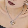 Lucky Double Elephant Necklace I Love You Forever Heart Pendant Valentines Gift