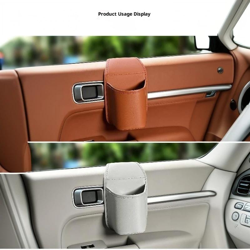 Car Door Cup Holder Storage Bag Universal Back Clip Design Drink Rack Organizer Box Waterproof Seat Back Storage Pocket
