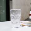 280ml/330ml Glass Drinking Bottle Simple Glacier Glass Water Cup Rock Whiskey Wine Cup Coffee Cup Tree Bark Pattern Cup Beer Cup