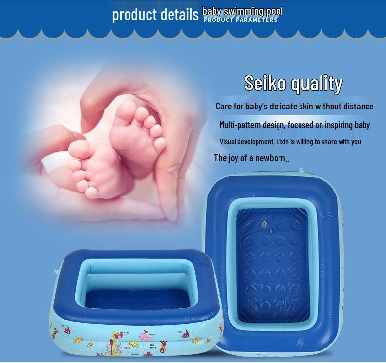 Portable Inflatable Multifunctional Children's Pool with Ocean Balls