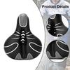 Bike Seat for Men Women Waterproof Accessories Wide with Reflective Strip Comfort Soft Indoor Outdoor Center Cutaway Bike Saddle